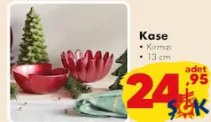 KASE KIRMIZI 13 CM